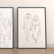 Load image into Gallery viewer, 1-3 Person Fine Line Digital Portrait
