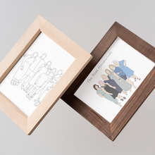 Load image into Gallery viewer, 4-6 Person Fine Line Digital Portrait
